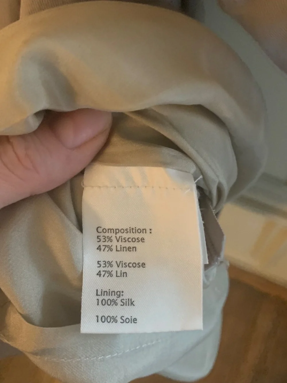 3.1 Phillip Lim Linen Safari Wrap Dress, 100% silk lining (8) - Picture 7 of 7